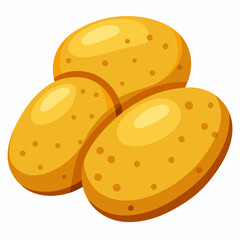 vector illustration of a  potato