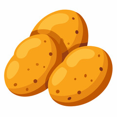 vector illustration of a  potato