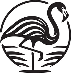 Naklejka premium silhouette of a swan