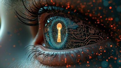 Big data visualisation. Abstract digital particles. Cyber network background. Technology backdrop.