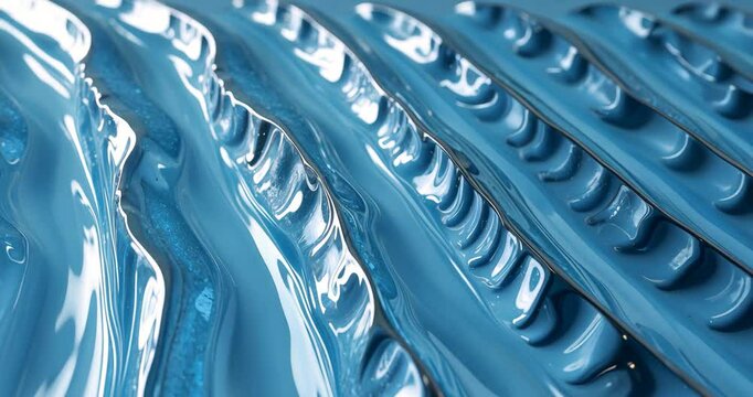 High resolution blue beveled etched glass texture.