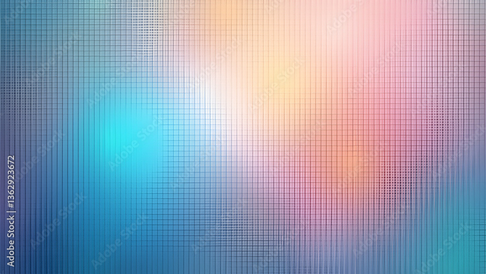 Aufkleber flat abstract colorful holographic blurred gradient banner background with glass texture. concept as