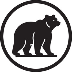 bear silhouette vector