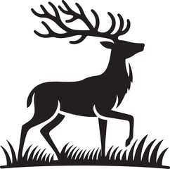 deer silhouette vector