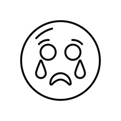 Crying Vector icon