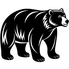 Polar Bear Silhouette Vector