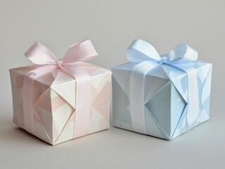Obraz premium Gift Boxes, Pink & Blue
