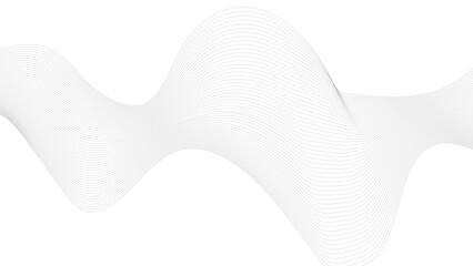 Technology abstract lines on white background. Modern glowing moving lines design. Modern white moving lines design element.