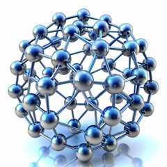 nanotechnology on white background