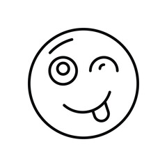 Wink Vector icon