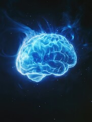 Obraz premium Brain in Space