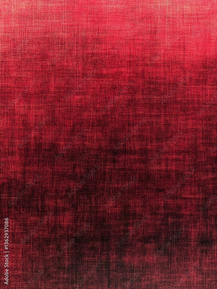 Poster crimson fabric texture gradient background with subtle crosshatch pattern for modern and abstract de