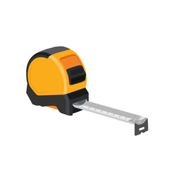 Measuring Tape isolated on white background, realistic vector illustratrion, measuring tool and equipment