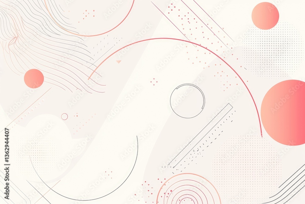 Poster abstract multiple pastel colour circle with the colourful background, geometry a branch of mathemati