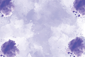 Abstract watercolor background with soft lavender and deep purple splashes. Artistic texture with a dreamy and elegant feel, perfect for invitations, posters, digital designs, and decorative projects.