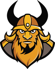 vector illustration of a bull