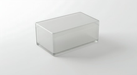 A modern medicine box with a sleek design, placed in the center of a white background