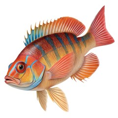 Fototapeta premium goldfish isolated on white background