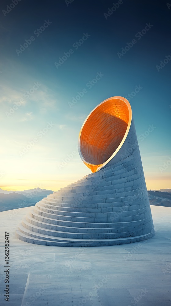 Poster abstract architectural structure