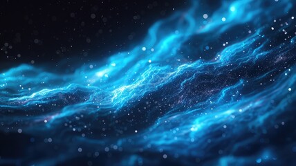 Fototapeta premium Abstract vivid color wave express and emphasize energetic signal. Seamless texture of vividness curve swirling convey sense of harmony and wonderful scene perfect for effect and graphic design. AIG53.