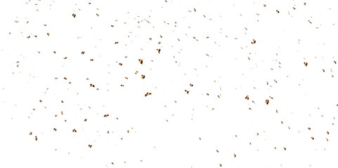 Abstract golden confetti falling down bokeh glitter and zigzag ribbon on transparent background. Design for holyday and celebration background. Vector illustration.