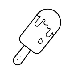 line art ice cream icon,