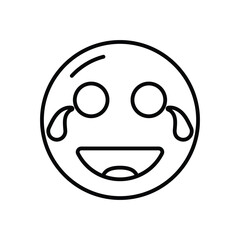 Obraz premium Laughing Vector icon