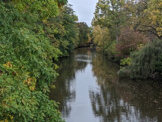 Obraz premium On the Banks of the Red Cedar