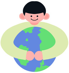 지구를 안은 소년