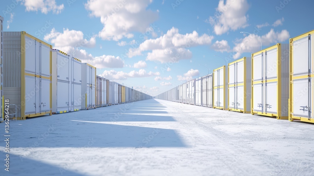Poster high-speed rail system seamlessly integrated with seaport, enabling efficient cargo transfer. multim