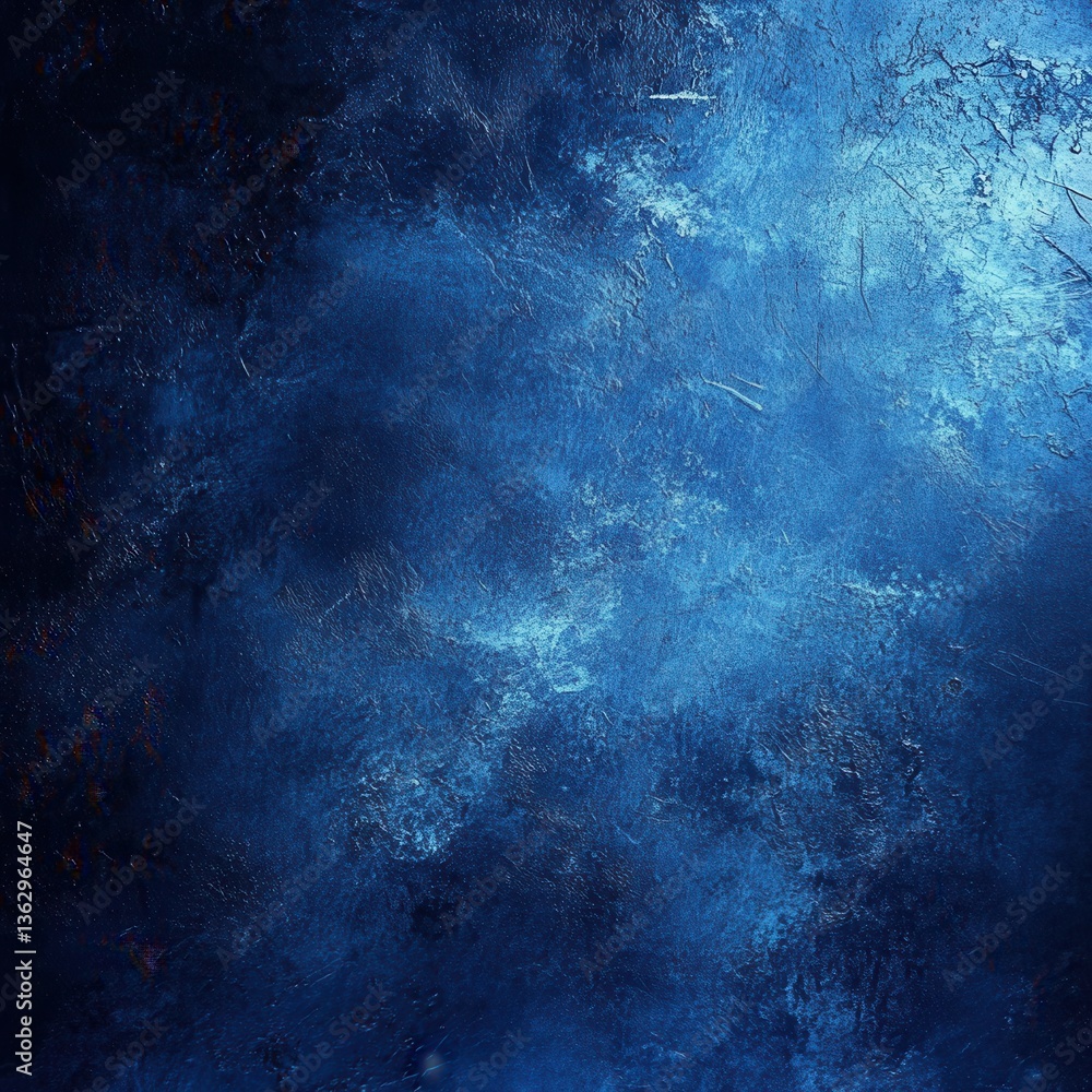 Aufkleber abstract blue texture background with dark gradient and artistic brush strokes for modern design