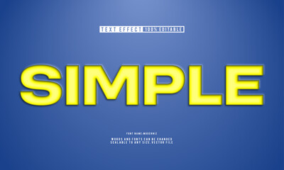 Simple and clean editable text effect with modern style.