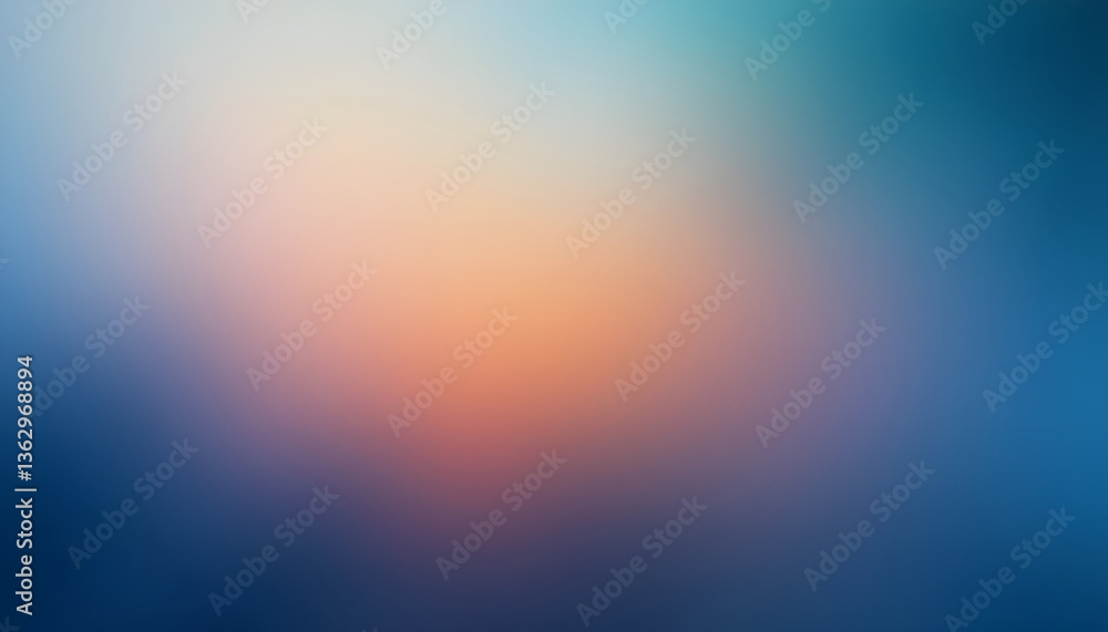 Poster abstract blurred gradient background with warm and cool tones