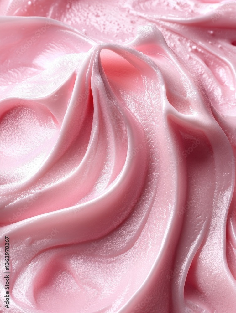 Poster delicate swirls of soft pink frosting create a dreamy texture with a smooth and glossy finish ideal 