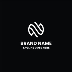 Obraz premium N LETTER LOGO DESIGN