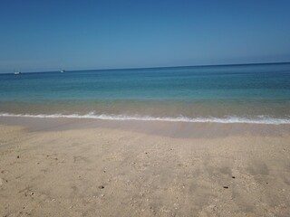 beach in the morning