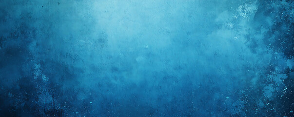 Fototapeta premium An abstract grunge-style background filled with rich blue gradients and layered textures creating a moody and painterly surface ideal for design and visual effects