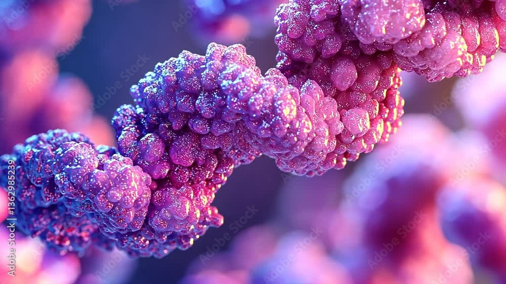 Poster exploring dna structures and their colorful representations generative ai