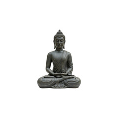 Obraz premium Stone buddha statue isolated on transparent background. Buddha statue png