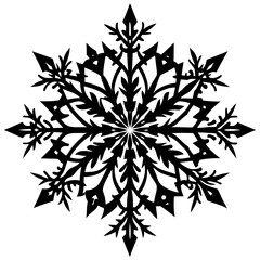 Snowflake Silhouette Vector