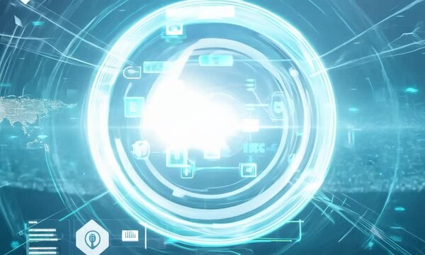 AIGC with AI generation concept, science and technology, 3d rendering.