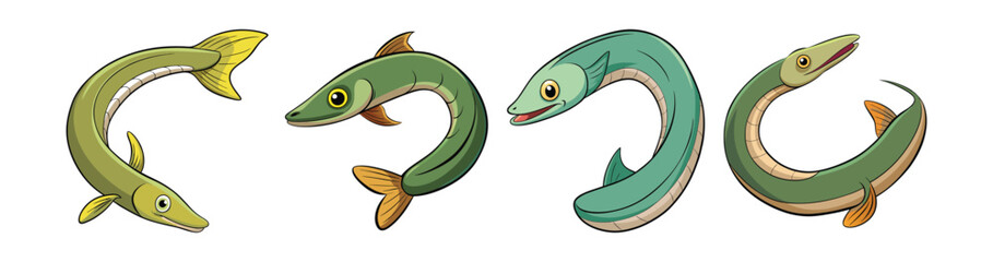 Set of Remarkable Brazilian Lamprey Unique Artwork