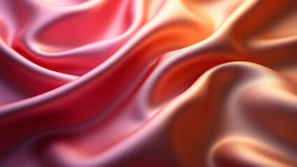 Obraz premium Draped Satin Fabric with Soft Folds