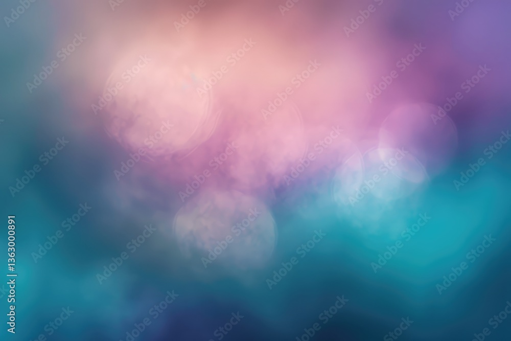 Poster soft blurred pink and blue bokeh light background. abstract image of pink and blue with light and wa