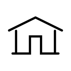 Home icon, house line icon.