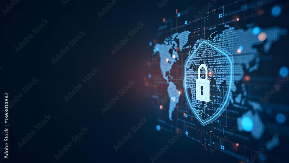 Poster global data security: protecting personal information in the digital age - a conceptual illustration