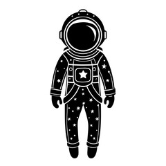Space Astronaut Silhouette Vector
