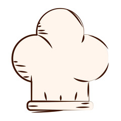 Chef hat cartoon icon. Vector