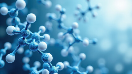 A detailed microscopic view of a molecule of magnesium glycinate.