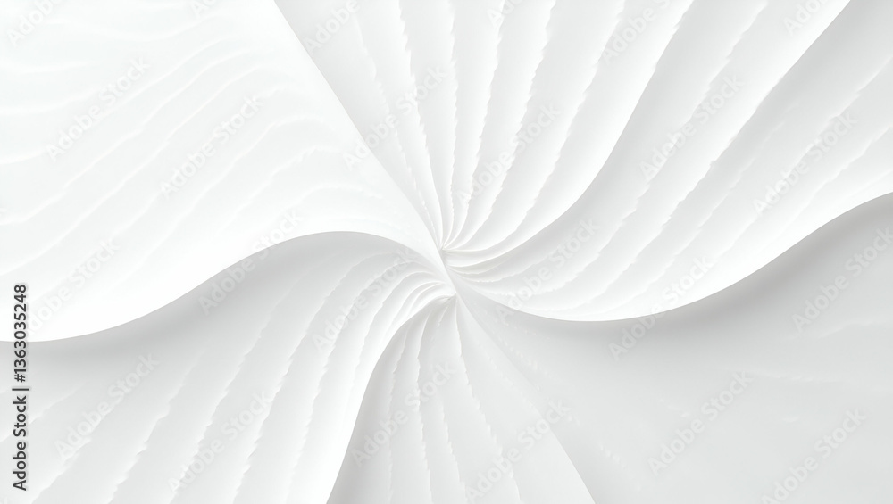 Poster futuristic tile identity: interlaced wave frequencies & minimal shapes in flat vector design